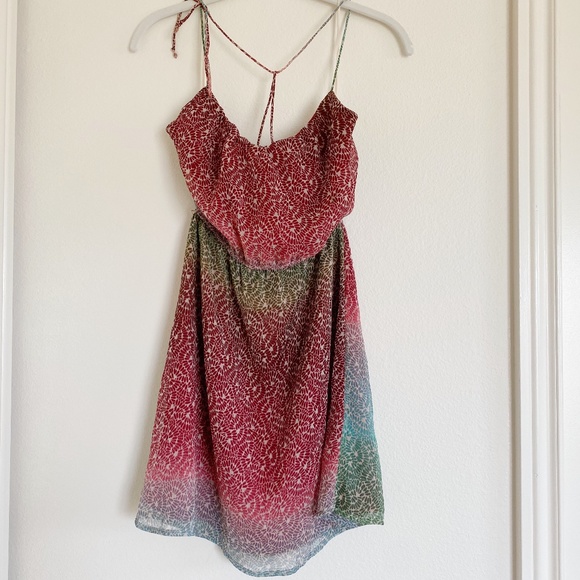 Roxy Summer Sun Mini Dress. Adjustable Straps - Picture 1 of 8